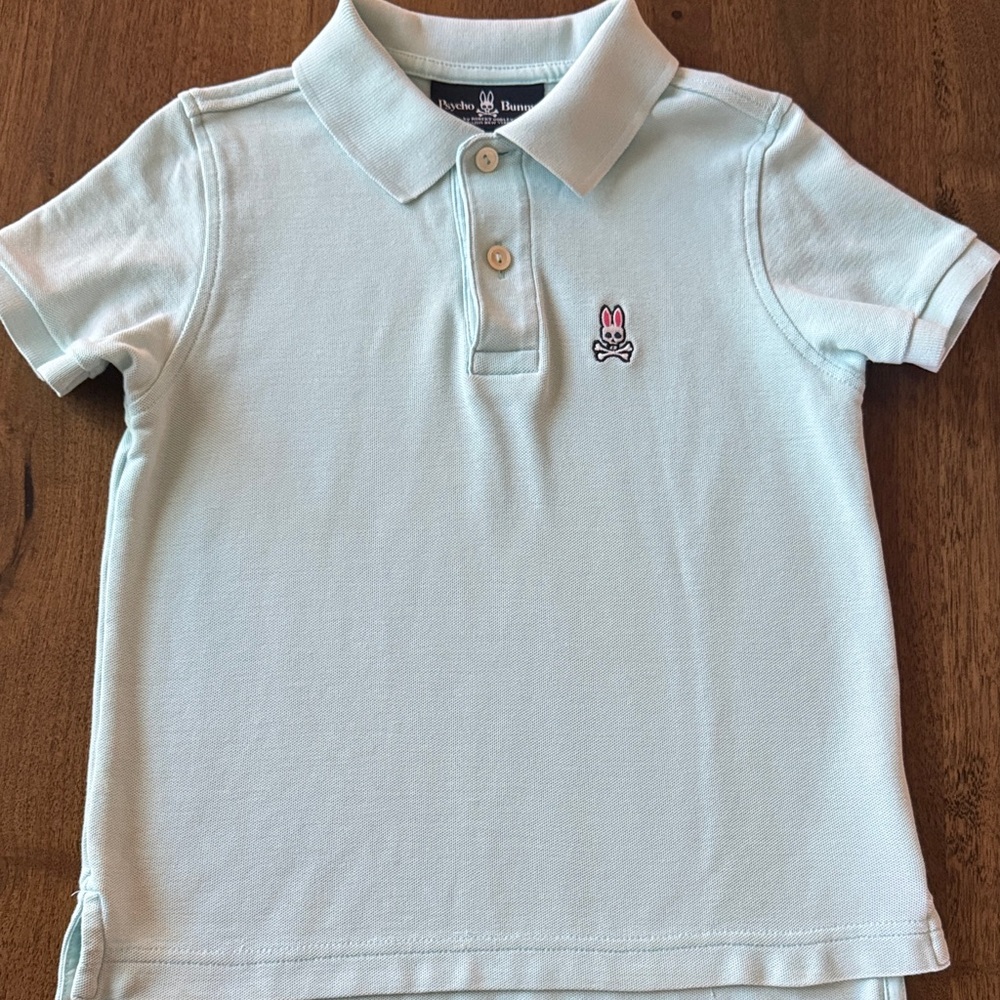 Psycho Bunny Kids Mint Polo Shirt
